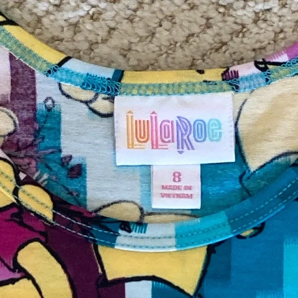 NWT LuLaRoe Adeline Girls Size 8- Winnie the Pooh Dress - Picture 2 of 7